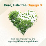 OmegaVia Vegan Omega 3 Supplement, 60 Softgels, Algae Omega 3 Fish Oil Alternative, 300mg Vegan DHA Omega-3 Fatty Acids, Plant Based, Planet and Ocean Friendly, IFOS 5 Star Tested