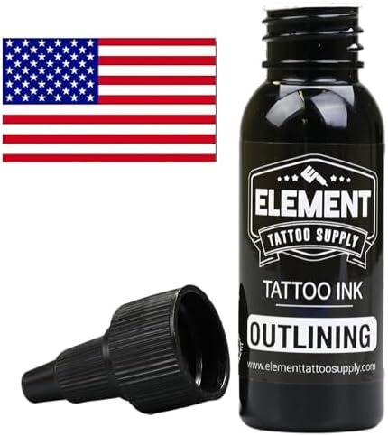 Black Tattoo Ink Tattoo Outline Shading Lining Mixing Ink & Blending Solid Liner Tattooing Ink Permanent Nighthawk Black Ink Tattoo Professional Tattoo Supplies