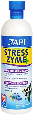 API STRESS ZYME Freshwater and Saltwater Aquarium Cleaning Solution 16-Ounce Bottle