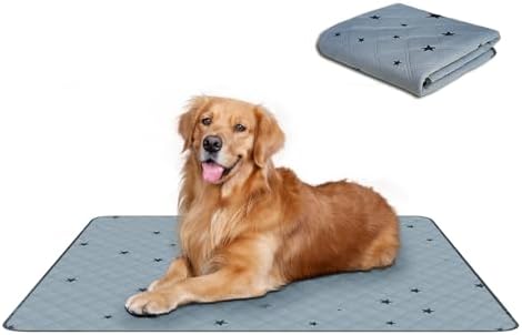 RIOUSSI Washable Pee Pads for Dogs, Reusable, Absorbent, Leakproof, Non Slip Pet Puppy Pads for Potty Training. 36x72 Inch(1pack)