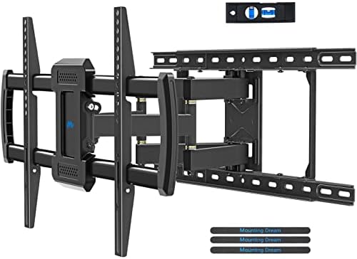 Mounting Dream TV Wall Mount for Most 42-84 Inch TVs, Full Motion Wall Mount Bracket with Articulating Arms , Max VESA 600x400mm , Up to 100LBS , Fits 16" , 18" , 24" Studs