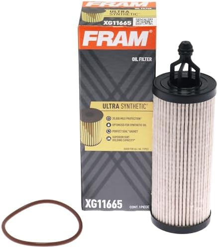 FRAM Ultra Synthetic Automotive Replacement Oil Filter, Designed for Synthetic Oil Changes Lasting up to 20k Miles, XG11665 (Pack of 1)
