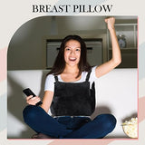 Mastectomy Pillow Post Surgery Pillow, Breast Pillow for After Breast Cancer Mastectomy Necessities, Mastectomy Pillow for Mastectomy Surgery Recovery and Breast Reduction, Gifts for Women (Black)