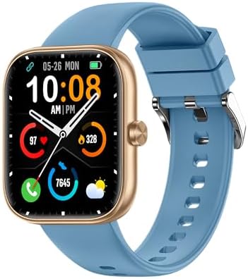 Smart Watch, 1.83" Smartwatch for Men Women (Answer/Make Call), Fitness Tracker with 100+ Sport Modes, IP68 Waterproof, Heart Rate/Sleep/Spo2 Monitor, Activity Tracker for Android iOS(Blue)