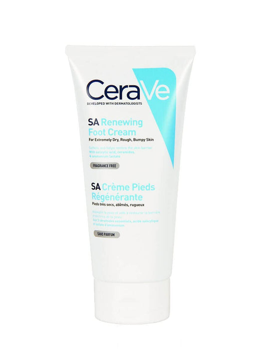 CeraVe SA Renewing Foot Cream | 88ml/3oz | For Extremely Dry, Rough, and Bumpy Feet