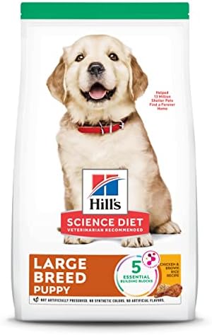 Hill's Science Diet Puppy, Large Breed Puppy Premium Nutrition, Dry Dog Food, Chicken & Brown Rice, 27.5 lb Bag