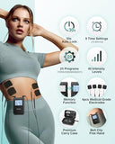 NURSAL 4 in 1 Tens Unit Muscle Stimulator, Dual Channel EMS Massage Machine with 40 Intensities, 25 Modes Rechargeable Electronic Pulse Massager for Back Pain Relief Therapy with Electrode Pads & Case