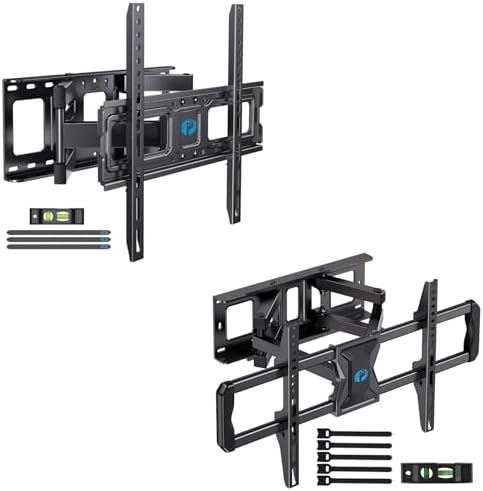 Pipishell TV Wall Mount for 26-65 inch LED LCD OLED 4K TVs up to 99lbs & Full-Motion TV Wall Mount for Most 37–75 Inch TVs up to 100 lbs
