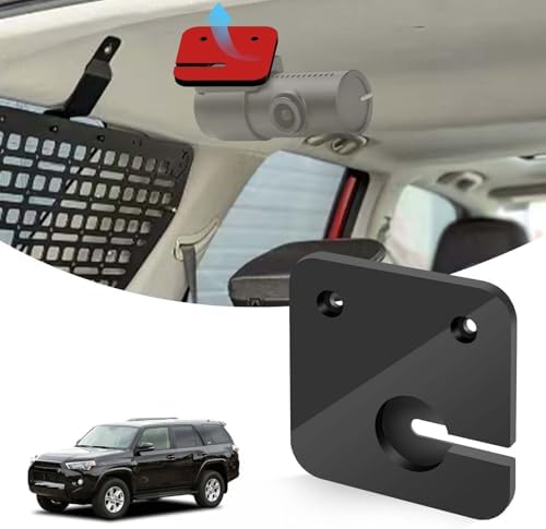 Rear Dashcam Mount for 5th Gen Toyota 4Runner 2010-2023 - Toyota 4Runner Accessories Camera Clip - Mount for Cameras Requiring Flat Surface
