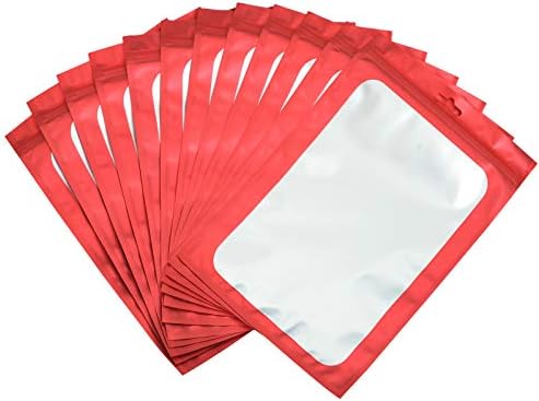 100pcs Resealable Mylar Packaging Bags Small Business Supplies Candy Sample Freshie Jewelry Bracelet Zipper Zip Package Pouch Bag