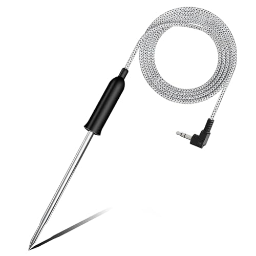 Semaiki Smart Thermometer Probe for Ninja FG550/FG551 XL, IG651 Foodi XL, LG450CCO, BG550, EG351, LG550CO - Replacement Stainless Steel Meat Probe for Indoor Grill