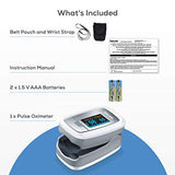 Beurer PO30 Fingertip Pulse Oximeter with 4 Color Display Formats, Lanyard, Protective Storage Bag, and Batteries – Blood Oxygen Saturation Monitor with Heart Rate, Oxygen Meter Finger Pulse Oximeter