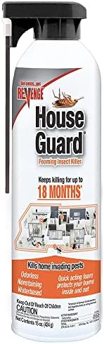Bonide Revenge House Guard Foaming Insect Killer, 15 oz Ready-to-Use Aerosol Spray, Long Lasting Protection Indoors, Odorless and Nonstaining