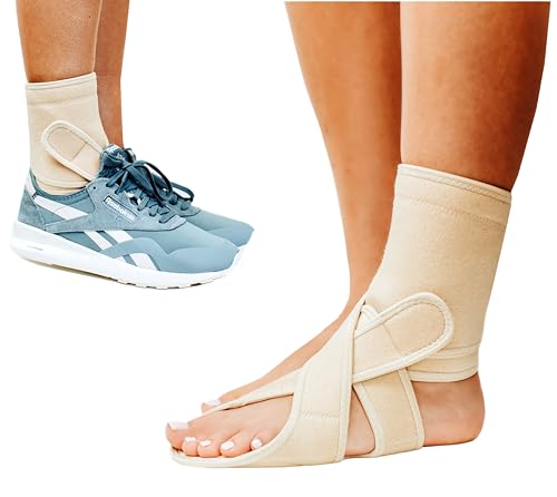 AFO Foot Drop Brace - Drop Foot Brace for Walking- AFO - Unisex (Left- One Size)