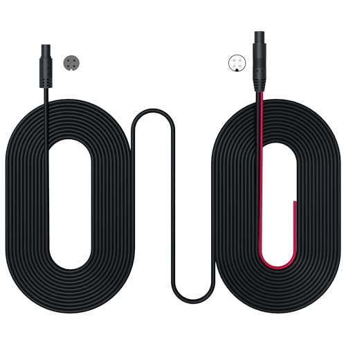 4-pin 33ft Rear Camera Extension Cable, Dash Cam Rearview Backup Camera Extension Cord, Reverse Camera Extension Wire