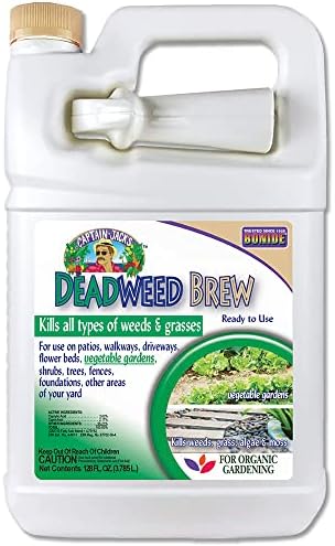 Bonide Captain Jack's Deadweed Brew, 128 oz Ready-to-Use, Controls All Types of Weeds and Grasses, For Organic Gardening