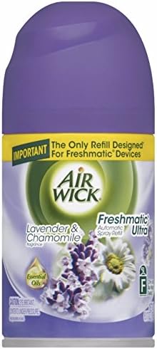 Air Wick Freshmatic Automatic Spray Air Freshener, Lavender and Chamomile Scent, 1 Refill, 6.17 Ounce (Pack of 6)