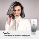 FOUR REASONS Color Mask - Graphite - (27 Colors) Toning Treatment, Color Depositing Conditioner, Tone & Enhance Color-Treated Hair - Semi Permanent Hair Dye, Vegan and Cruelty-Free, 6.76 fl oz