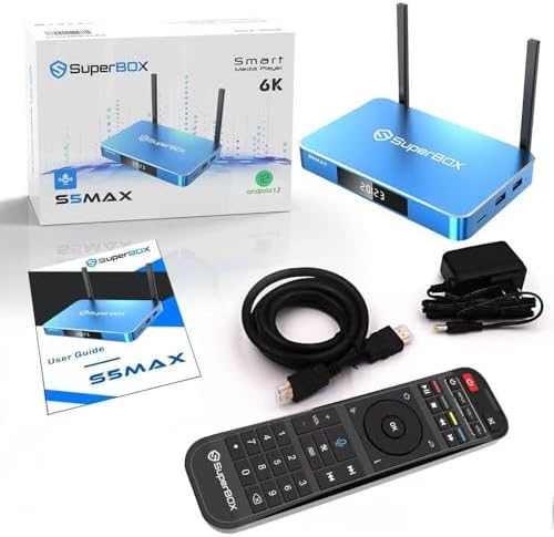 New Super Stream S5 MAX for Android TV Box with Voice 4G RAM+32G ROM Control/Hard Disk