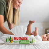 Huggies Natural Care Sensitive Baby Wipes, Unscented, Hypoallergenic, 6 Flip-Top Packs (288 Wipes Total)