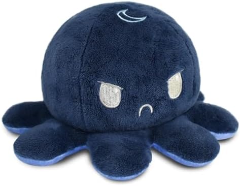 TeeTurtle - The Original Reversible Octopus Plushie - Day + Night - Cute Sensory Fidget Stuffed Animals That Show Your Mood