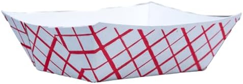 Southern Champion Tray 0417 #200 Southland Paperboard Food Tray, 2 lb Capacity, Red Check (Case of 1000)