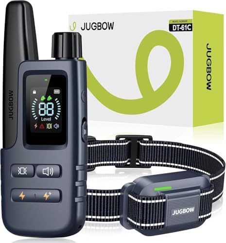 Jugbow Dog Shock Collar - 4200FT Dog Training Collar with Remote for 5-120lbs Small Medium Large Dogs, IPX8 Waterproof E Collar with 4 Training Modes, Security Lock, Rechargeable Shock Collar