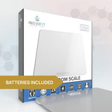 INEVIFIT BATHROOM SCALE, Highly Accurate Digital Bathroom Body Scale, Measures Weight up to 400 lbs. includes Batteries