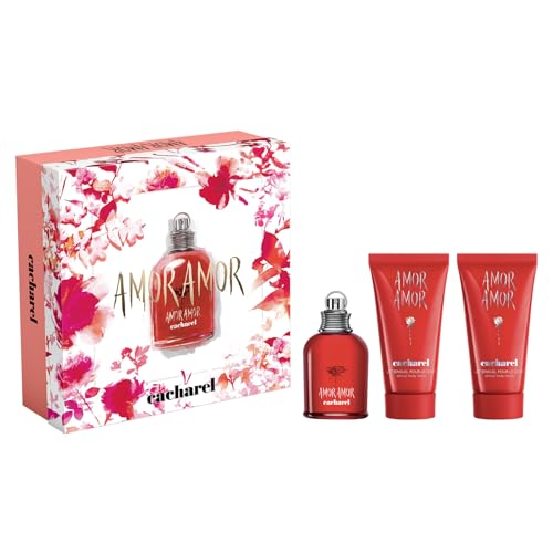 Cacharel Amor Amor - Eau de Toilette & Fragrance Gift Set for Women, Floral, Ambery, Fruity With Notes of Jasmine & Vanilla