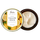 SULU ORGANICS Natural Whipped Tallow Balm for Face and Body, Natural Moisturizer made with Grassfed Beef Tallow- 4 oz/113 g (Peppermint)