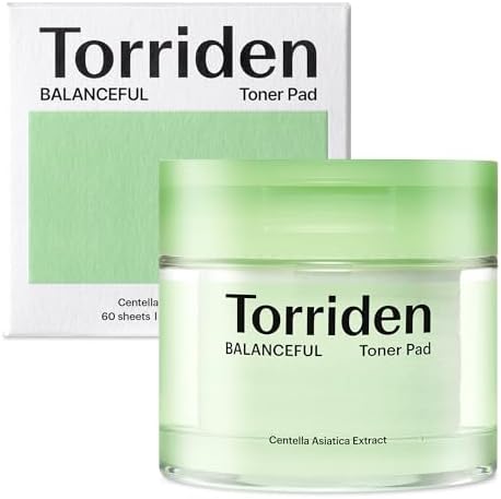 Torriden BALANCEFUL Toner Pads (60 Pads) | Daily Exfoliating Pads with PHA & LHA for Oily, Combo, and Sensitive Skin | 5D CICA, Panthenol