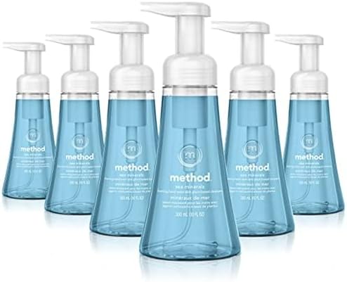 Method Foaming Hand Soap, Sea Minerals, Paraben and Phthalate Free, Biodegradable Formula, 10 Fl Oz (Pack of 6)