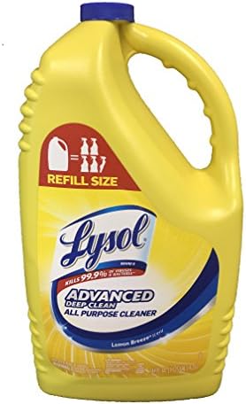 Lysol Disinfectant 144 Ounce Refill Bottle (Advanced Deep Clean Lemon Breeze)
