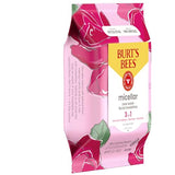 Burt's Bees Rose Water Face Wipes, Mothers Day Gifts for Mom for All Skin Types, Hydrating Micellar Makeup Remover & Facial Cleansing Towelettes, 30 Ct (3-Pack)