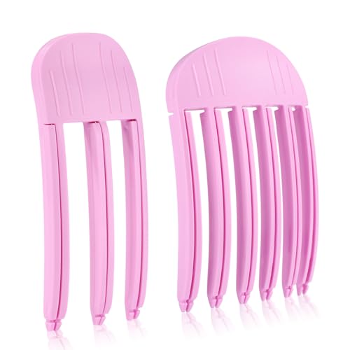2pcs Fluffy Bangs Styling Comb, Plastic Wind Shaping Styling Comb Hair Root Lifting Comb Tool Hair Volume Clip Heatless Volumizing Hair Clips for Beginners Professionals