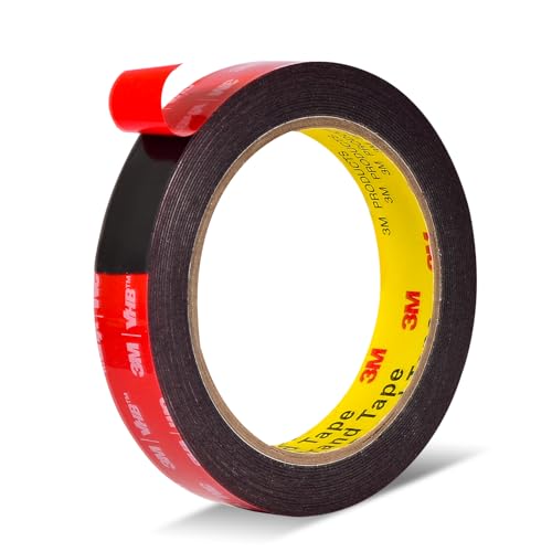 Double Sided Tape Heavy Duty Mounting Tape 3/4" x 18Ft Made of 3M Strong Adhesive for Reliable Bonding Waterproof VHB Foam Tape Perfect for Home Office Car Decor LED Strip Lights