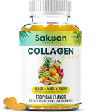 Sakoon nutrition Halal Collagen Gummies for Women and Men - Anti Aging, Hair Growth, Skin Care & Strong Nails Protein Collagen Supplements - Non-GMO, Gluten Free - Made in USA