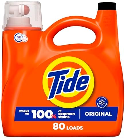 Tide Liquid Laundry Detergent, Original Scent, 105 fl oz, 80 Loads