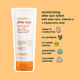 B.TAN After Sun Lotion | Ooooh Aftersun Delight - Aloe Vera & Hyaluronic Acid, Sun Burn Skin Relief, Moisturizing Body Cream, 7 Fl oz