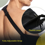 BraceUP Arm Sling for Shoulder Injury for Women and Men - Rotator Cuff Torn, Wrist and Elbow Surgery with Adjustable Padded Arm Support Strap