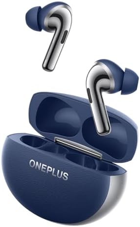 OnePlus Buds Pro 3 Wireless Earbuds, Dual Drivers in-Ear Buds, Dual DACs, Dynaudio EQs, Up to 50dB Adaptive Noise Cancellation, Up to 43Hrs Battery (Sapphire Blue)