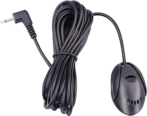 Mic 3.5mm External Microphone Assembly for Car Vehicle Head Unit Bluetooth Enabled Audio Stereo Radio Receiver GPS DVD with 3m Cable Plug and Play, FL11