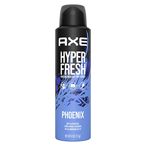 AXE Phoenix Deodorant Spray 48 Hour Odor Protection Crushed Mint and Rosemary Deodorant without Aluminum and without Residue 4 oz