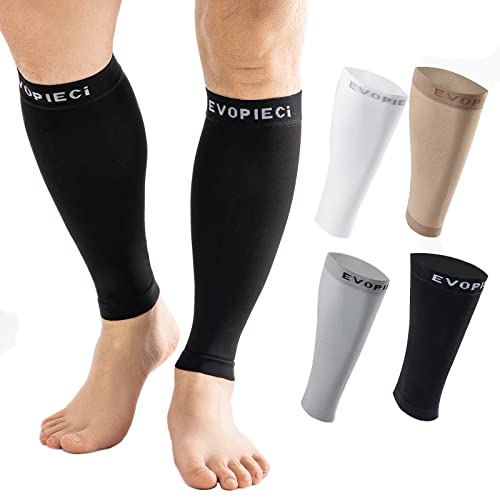 15-20mmHg 1 Pair Men and Women Wide Calf Sleeve Brace Compression Socks for Leg Support, Pain Relief