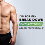 DIM 300mg For Men, Estrogen Blocker & Aromatase Inhibitor | Men’s Hormone Balance & Fitness Booster Supplement with Diindolylmethane Plus CDG & Sulforaphane for Mens Health | Gluten-Free | 60 Capsules