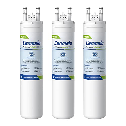 Cenmela CML005 Compatible with Frigidaire ULTRAWF, Pure Source Ultra, Kenmore 9999, 469999, 46-9999, A0094E28261, 242017801, 241791601 Water Filter, Height 11 inches, Pack of 3