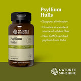 Nature's Sunshine Psyllium Hull, 100 Capsules | Organic Intestinal System Support is High in Soluble Fiber Which Facilitates the Process of Waste Elimination