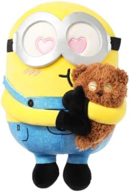 MINISO 8" Minions Stuffed Animals Plush Toys, Cute Sleeping Bedding Stuffed Animals Kawaii Plushies Pillow for Kids (Bob+Tim)