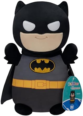 Squishmallows Original 10-Inch DC Batman HugMees - Medium-Sized Ultrasoft Official Jazwares Plush