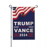 Trump Vance 2024 Garden Flag Sided Burlap 12x18 inch Trump Vance Take America Back Flags Yard Outdoor Decoration